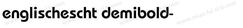 englischescht demibold字体转换